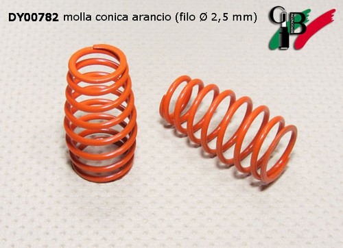 Molla conica arancio - (filo, Ø