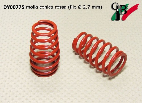 Molla conica rossa filo ø - conica,